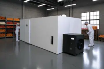 Ekotec Meyve ve Sebze Kurutma Makinesi Meyve kurutma tesisinde çalışan personeller